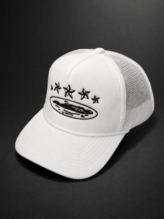 Boné Corteiz Branco Estrelas