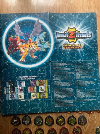 Lote Invizimals: Cromos, Álbum y Tazos