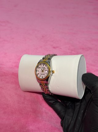Reloj Elegante Mujer Oro y Rosa NUEVO