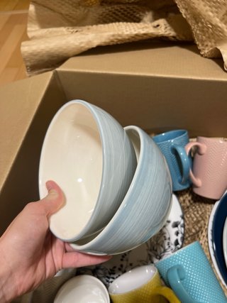 Pack Tazas y Platos Cerámica