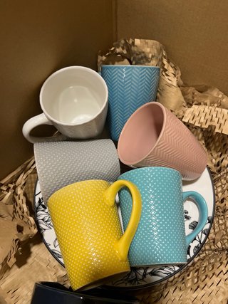 Pack Tazas y Platos Cerámica
