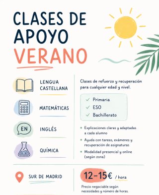 Clases particulares de refuerzo
