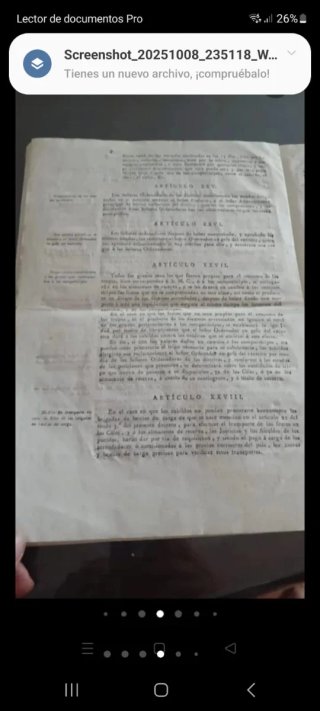 Documentos antiguos 1812
