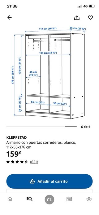 Armario Blanco Ikea Puertas Correderas