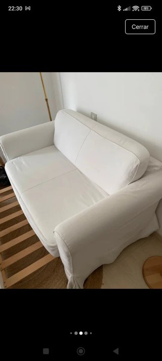 Sofá cama Ikea blanco