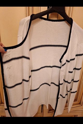 Cardigan estivo con stelle marine