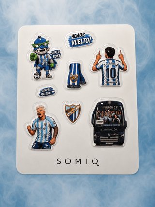 Pegatinas 3D Málaga CF