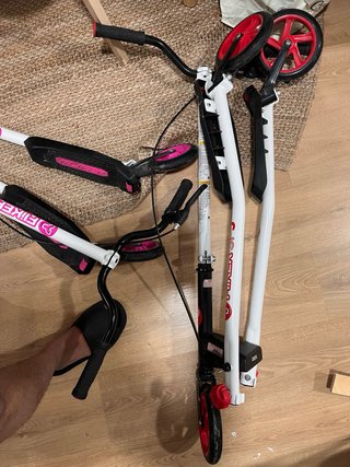 Patinete infantil FLIKER SP3 rosa y rojo