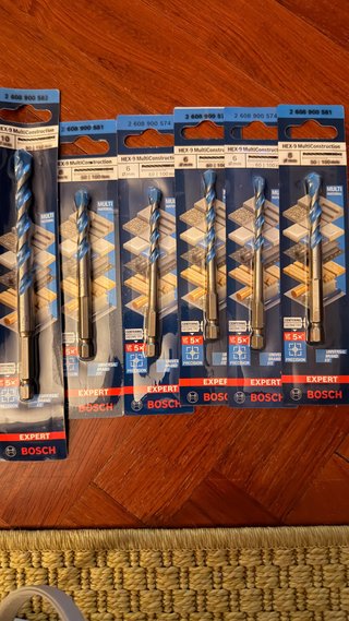 Brocas Bosch HEX-9 MultiConstruction