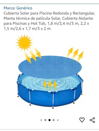 Cubierta Solar Piscina Redonda