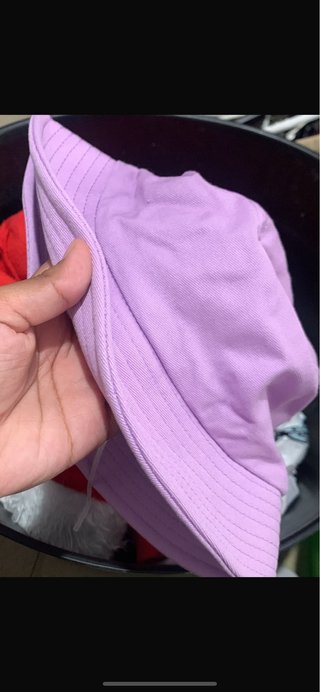 Gorro de pescador morado infantil