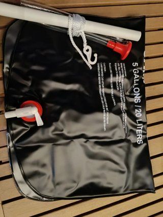 Bolsa ducha solar 20L camping nueva