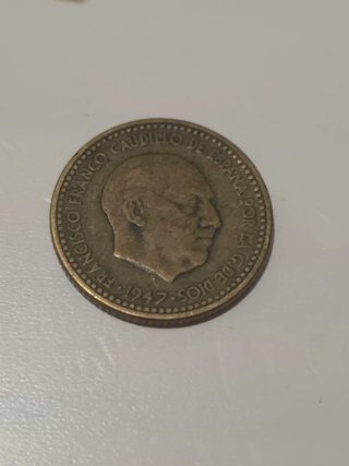 Lote 4 Pesetas Franco 1947 - 49 -52 -53/ 2,5 1953