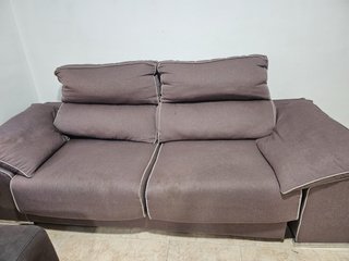 Sofá Cama de dos plazas. Gris Tela