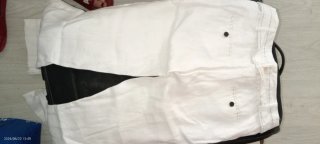 Pantalón Zara 100% Ramie Blanco