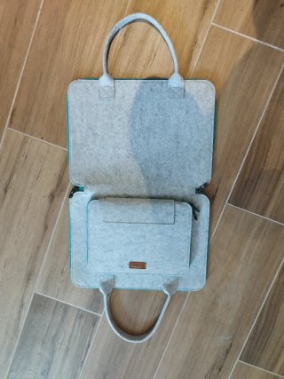 Funda portátil gris