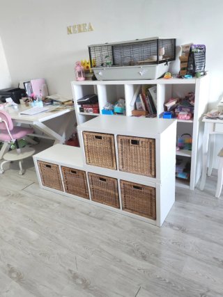 2 Estanterías Kallax + Cestas Ikea