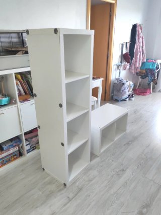 2 Estanterías Kallax + Cestas Ikea