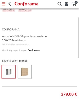 Armario puertas correderas