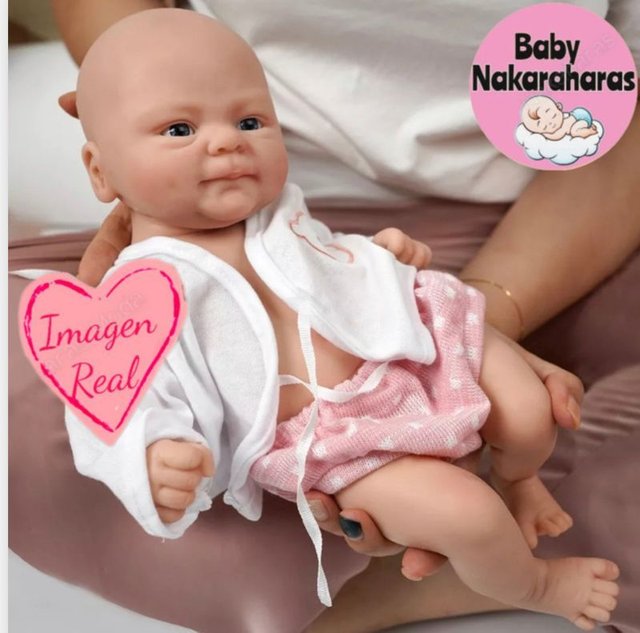 Muñeca reborn bebé silicona flexible