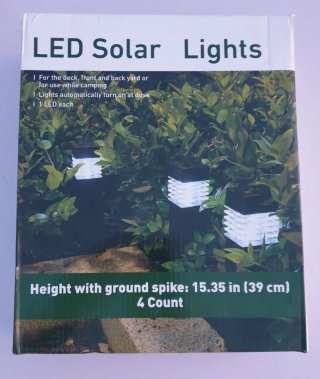 Pack 4 Luces Solares LED Jardín