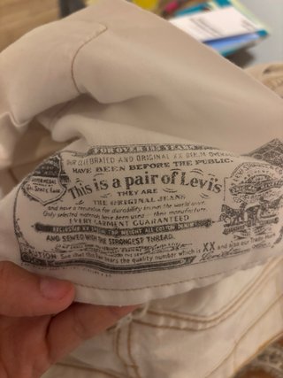 Shorts vaqueros Levi's blancos Talla 40