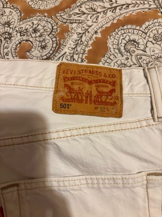 Shorts vaqueros Levi's blancos Talla 40
