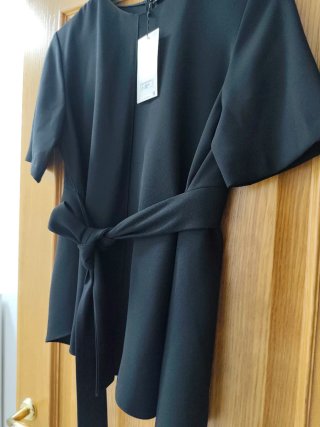 Camisa Zara Negra Manga Corta Lazada Sin Estrenar