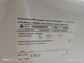 Frigorífico Siemens Blanco