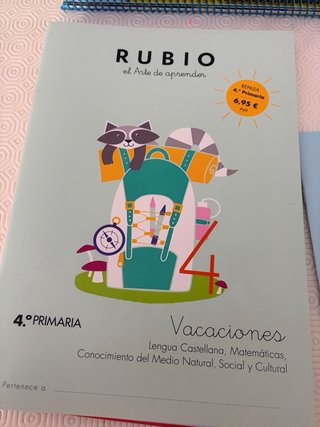 Cuadernillos Rubio 4 primaria