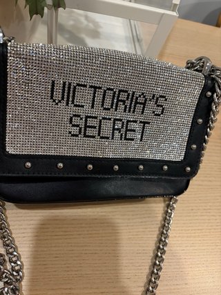 Bolso Victoria's Secret Negro y Plateado