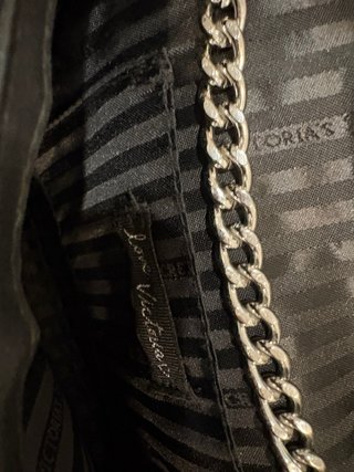 Bolso Victoria's Secret Negro y Plateado