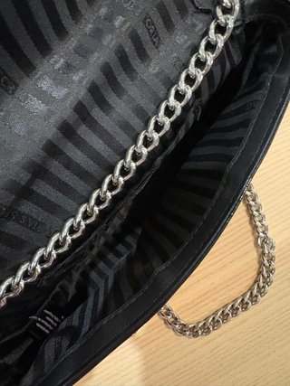 Bolso Victoria's Secret Negro y Plateado