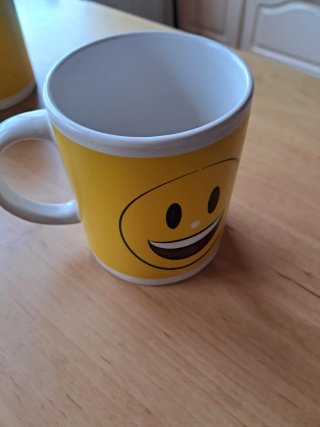 5 Tazas Cerámica Mr. Grumpy Emoji Milk