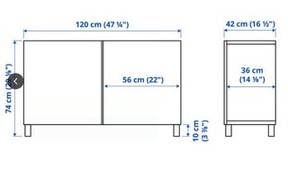 Aparador Ikea modelo BESTÅ madera