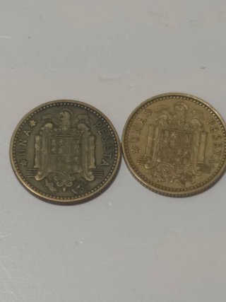2 Monedas Franco 1953 y 1966