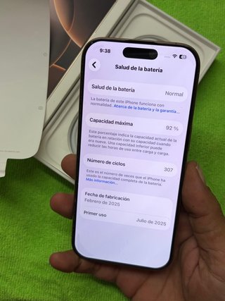 iPhone 16 Pro 128Gb Gold titanio  92% Batería