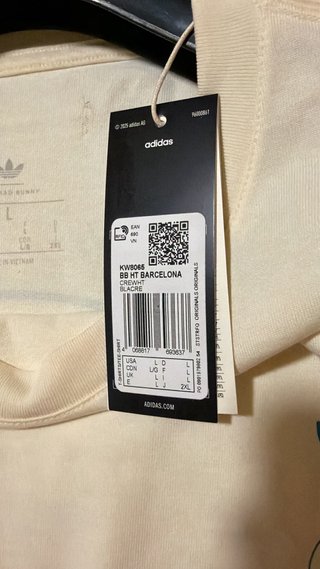 Camiseta Adidas x Bad Bunny Barcelona Beige