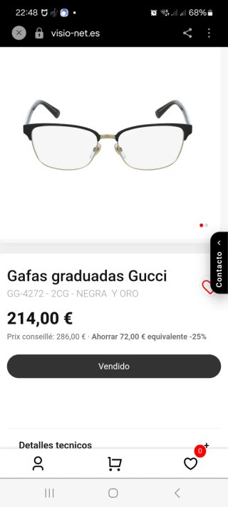 Gafas graduadas Gucci
