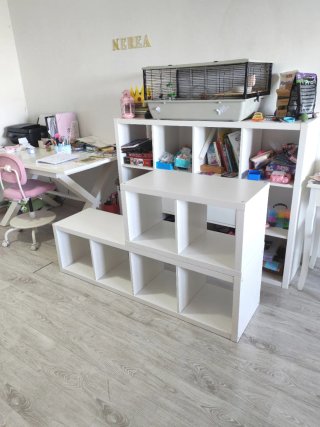 2 Estanterías Kallax + Cestas Ikea