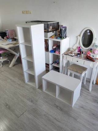 2 Estanterías Kallax + Cestas Ikea