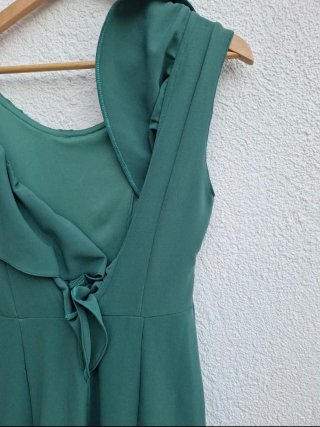 Vestido largo fiesta Juliette Colors verde