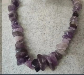 Collar y pulsera piedras naturales