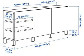 Aparador IKEA BESTÅ Madera