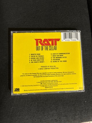 CD Ratt Out of the Cellar Hard Rock