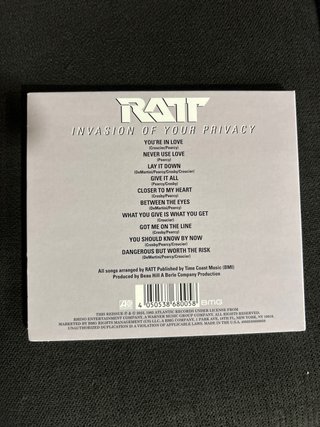 CD Ratt Invasion of Your Privacy