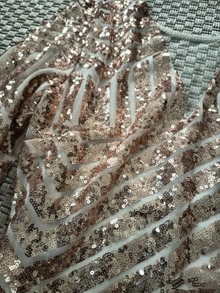 Vestido lentejuelas dorado/rosado