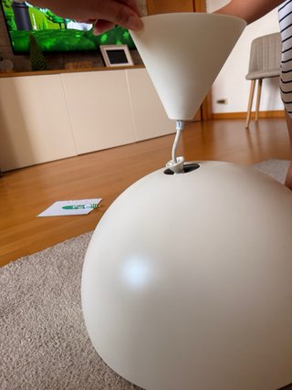 Lámpara de techo colgante blanca