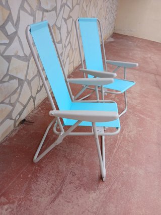 2 Sillas Plegables Playa Azul