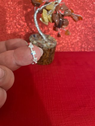 OFERTA Anillo Plata Estrellas Ajustable + CAJA